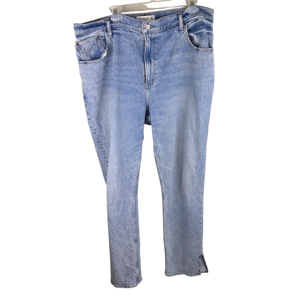 Abercrombie & Fitch The 90’s Slim Straight Ultra High Rise Curve Love 34/18L
